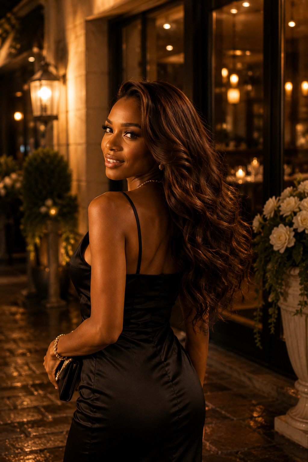Date Night — AA WIGS Medium Brown body wave wig