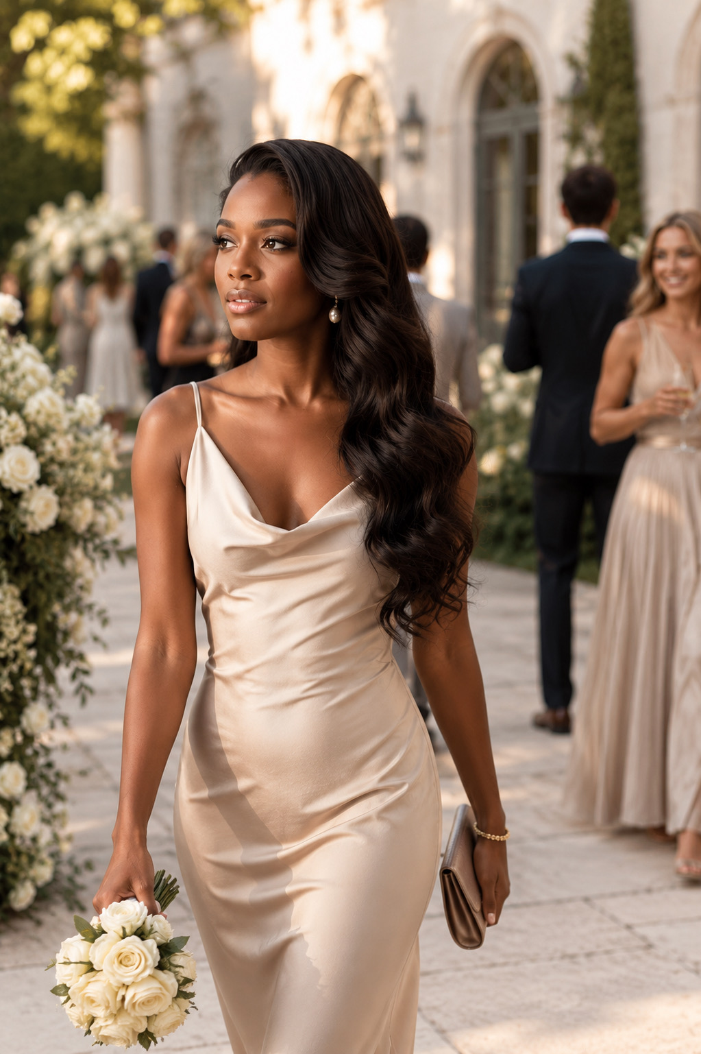 Wedding Guest — AA WIGS Dark Brown body wave wig